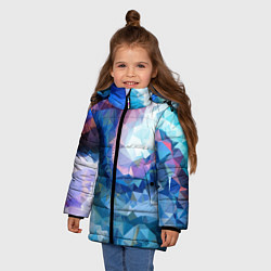 Куртка зимняя для девочки Blue mosaic, цвет: 3D-светло-серый — фото 2