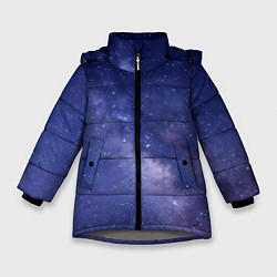 Куртка зимняя для девочки Космическая ностальгия, цвет: 3D-светло-серый