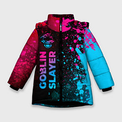Зимняя куртка для девочки Goblin Slayer - neon gradient: по-вертикали