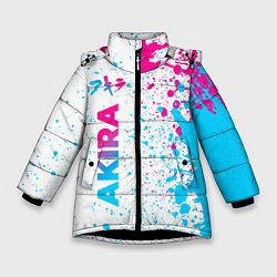 Зимняя куртка для девочки Akira neon gradient style: по-вертикали