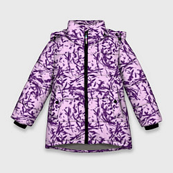 Куртка зимняя для девочки Мягкий сиреневый, цвет: 3D-светло-серый