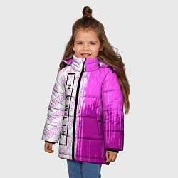 Куртка зимняя для девочки Hitman pro gaming: по-вертикали, цвет: 3D-черный — фото 2