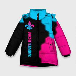 Зимняя куртка для девочки Saints Row - neon gradient: по-вертикали
