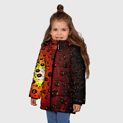 Куртка зимняя для девочки Aqua, цвет: 3D-черный — фото 2