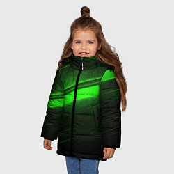 Куртка зимняя для девочки Green line, цвет: 3D-светло-серый — фото 2