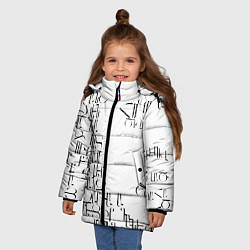 Куртка зимняя для девочки Армения моя писатель, цвет: 3D-черный — фото 2