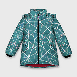 Куртка зимняя для девочки Эвклидова паутина, цвет: 3D-красный