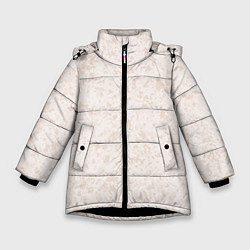 Зимняя куртка для девочки Бежевый паттерн пятна