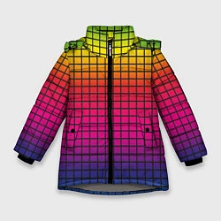 Куртка зимняя для девочки Палитра rgb, цвет: 3D-светло-серый