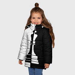 Куртка зимняя для девочки Ферзь, цвет: 3D-светло-серый — фото 2