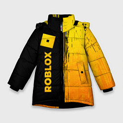 Зимняя куртка для девочки Roblox - gold gradient по-вертикали