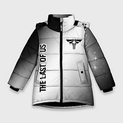 Куртка зимняя для девочки The Last Of Us glitch на светлом фоне вертикально, цвет: 3D-черный