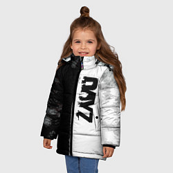 Куртка зимняя для девочки Dayz черно белый ужас, цвет: 3D-красный — фото 2