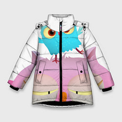 Куртка зимняя для девочки Многодетная мама, цвет: 3D-черный