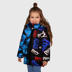 Куртка зимняя для девочки Poppy Playtime games, цвет: 3D-черный — фото 2