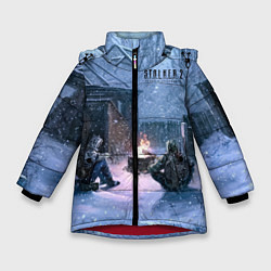 Куртка зимняя для девочки STALKER 2 новички на кордоне, цвет: 3D-красный