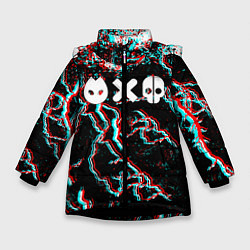 Куртка зимняя для девочки Love death & robots strom, цвет: 3D-черный