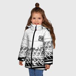 Куртка зимняя для девочки PUBG online game, цвет: 3D-светло-серый — фото 2