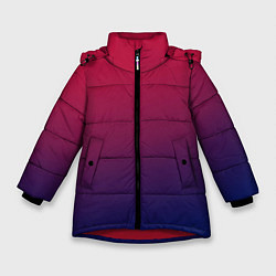 Зимняя куртка для девочки Gradient red-blue