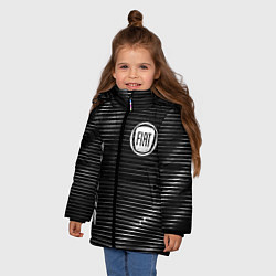 Куртка зимняя для девочки Fiat sport metal, цвет: 3D-черный — фото 2