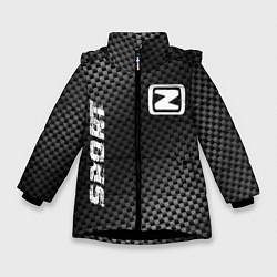 Куртка зимняя для девочки Zotye sport carbon, цвет: 3D-черный