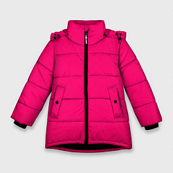 Куртка зимняя для девочки Фуксия мягкий градиент, цвет: 3D-черный