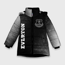 Куртка зимняя для девочки Everton sport на темном фоне вертикально, цвет: 3D-черный