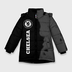Зимняя куртка для девочки Chelsea sport на темном фоне по-вертикали