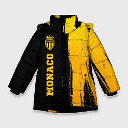 Зимняя куртка для девочки Monaco - gold gradient по-вертикали