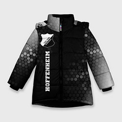 Зимняя куртка для девочки Hoffenheim sport на темном фоне по-вертикали