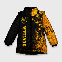 Зимняя куртка для девочки Sevilla - gold gradient по-вертикали