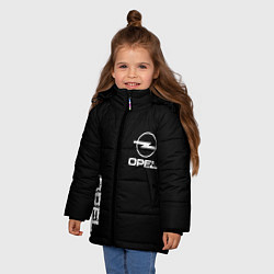 Куртка зимняя для девочки Opel white logo, цвет: 3D-красный — фото 2
