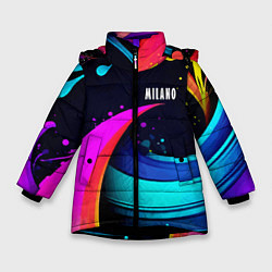 Зимняя куртка для девочки Neon abstraction - Milano