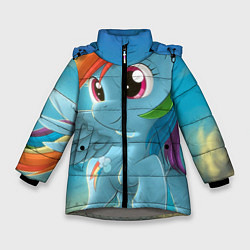Куртка зимняя для девочки My littlle pony, цвет: 3D-светло-серый
