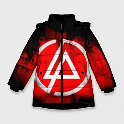 Куртка зимняя для девочки Linkin Park: Red style, цвет: 3D-черный