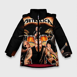Зимняя куртка для девочки Metallica Band