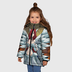 Куртка зимняя для девочки Fairy tail, цвет: 3D-черный — фото 2