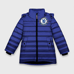 Куртка зимняя для девочки Chelsea: Diego Gosta, цвет: 3D-черный