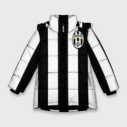 Куртка зимняя для девочки Juventus: Pirlo, цвет: 3D-черный