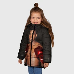 Куртка зимняя для девочки Мухаммед Али, цвет: 3D-красный — фото 2