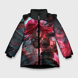 Куртка зимняя для девочки League of legends, цвет: 3D-черный