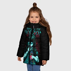 Куртка зимняя для девочки BMTH: Zombie Girl, цвет: 3D-светло-серый — фото 2