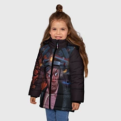 Куртка зимняя для девочки Emmett Lathrop Brown, цвет: 3D-черный — фото 2