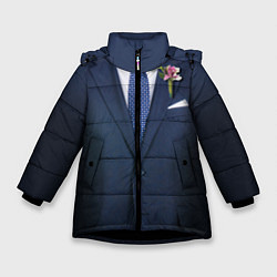 Куртка зимняя для девочки Жених цвета 3D-черный — фото 1