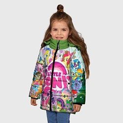 Куртка зимняя для девочки My Little Pony, цвет: 3D-черный — фото 2