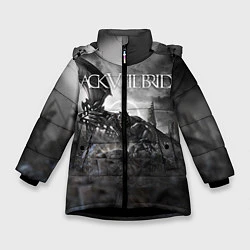Куртка зимняя для девочки Black Veil Brides: Faithless, цвет: 3D-черный