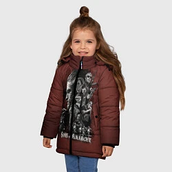 Куртка зимняя для девочки Sons Of Anarchy, цвет: 3D-черный — фото 2