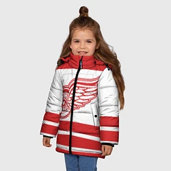 Куртка зимняя для девочки Detroit Red Wings, цвет: 3D-черный — фото 2