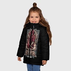 Куртка зимняя для девочки Стрелец, цвет: 3D-светло-серый — фото 2