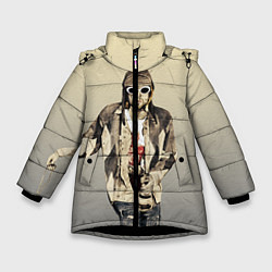 Куртка зимняя для девочки Kurt Art, цвет: 3D-черный